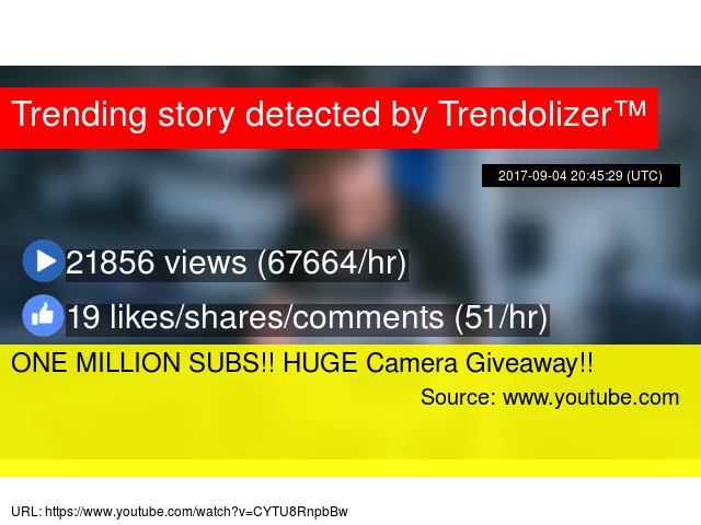 One million subs huge camera giveaway one million subs huge camera giveaway